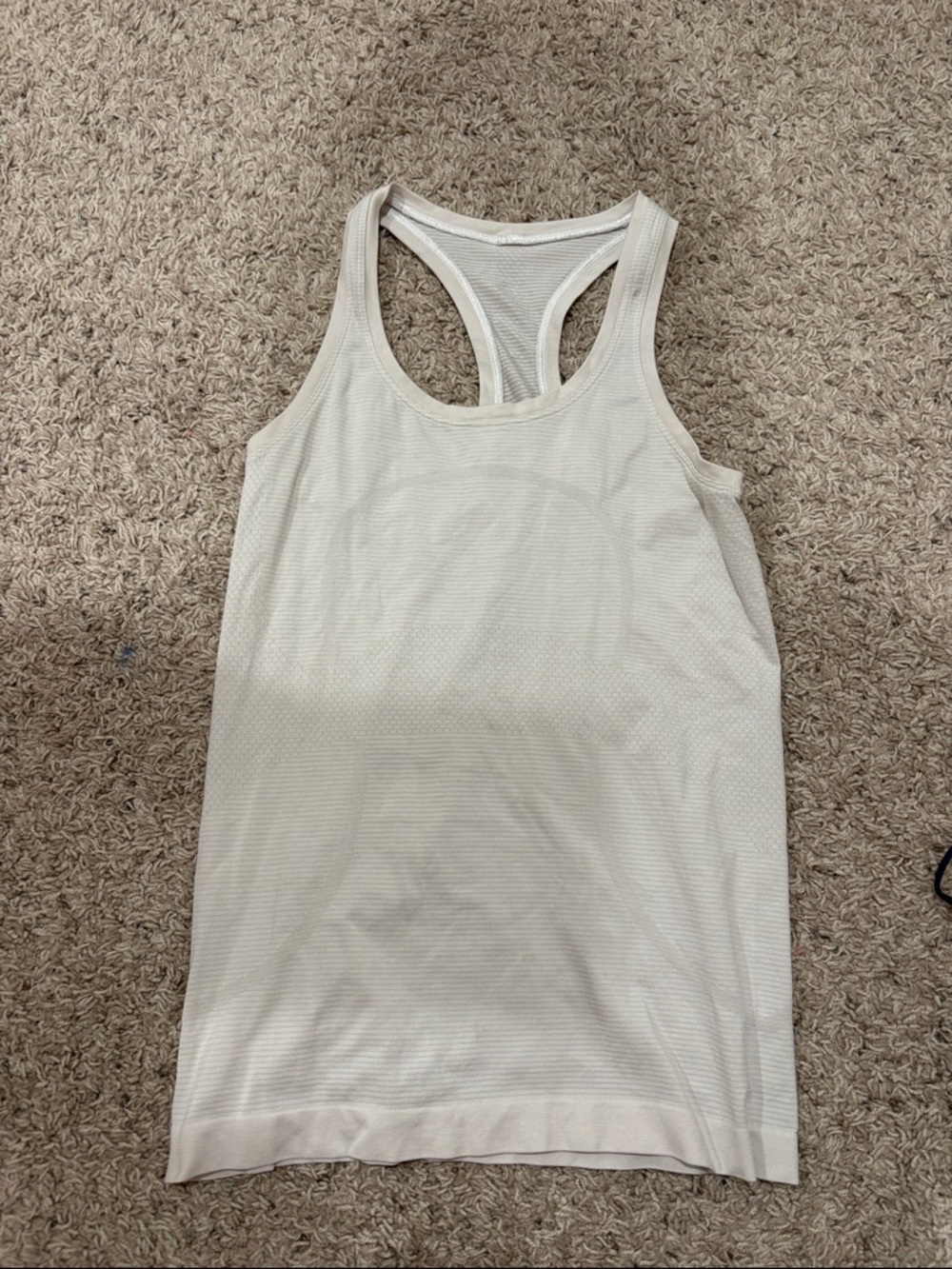 lululemon athletica White Racerback Tank Top